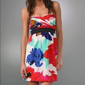 Tibi dress mini Dahlia floral white bridal